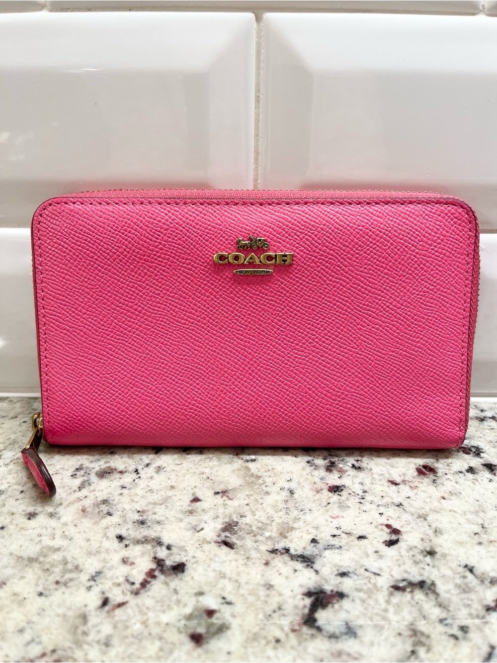 Coach Pink Wallet EUC